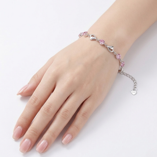 Pulsera Corazones y Zirconias