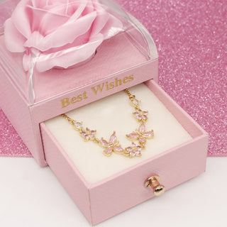 Pulsera Flores y Mariposas