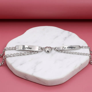 Pulseras de Pareja Together con Imán Personalizada