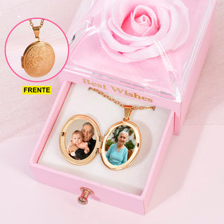 Relicario Petal Memory Personalizado Foto a Color