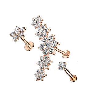 Set de Flores y Zirconias