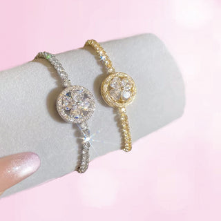 Pulsera Ajustable Aura Floral Giratoria