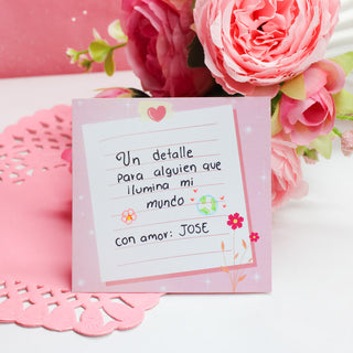 Tarjeta Dedicatoria Personalizada