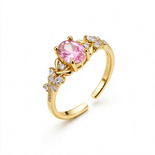 Anillo Ajustable Pink Glam