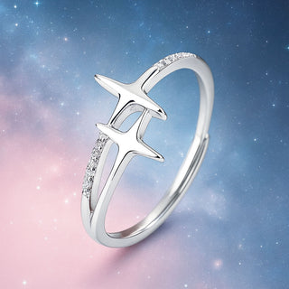 Anillo Ajustable Galaxy Plata925