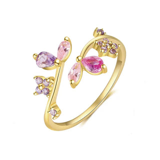 Anillo Ajustable Violeta Bliss Plata925