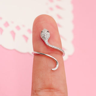 Anillo Ajustable Serpiente Plata 925