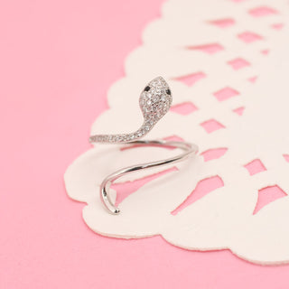 Anillo Ajustable Serpiente Plata 925