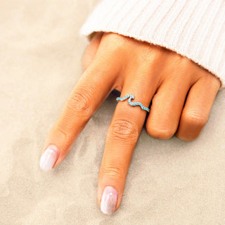 Anillo Olas de Mar Plata925