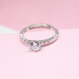 Anillo Ajustable Promesa Diana  Plata 925