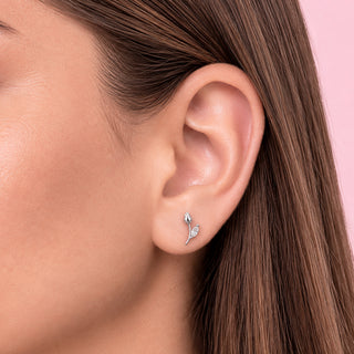 Aretes Tulipán Plata925