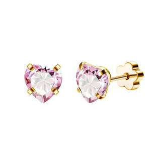 Aretes Lovely Pink Gold