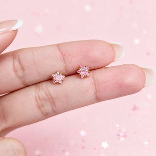 Aretes Pink Star