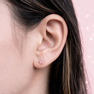 Aretes Pink Star