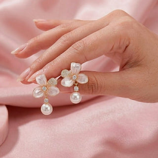 Aretes Eveline con Perla