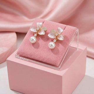 Aretes Eveline con Perla