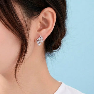 Aretes Wings Plateados