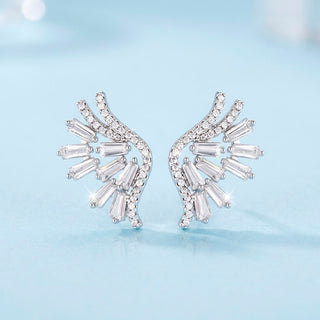 Aretes Wings Plateados