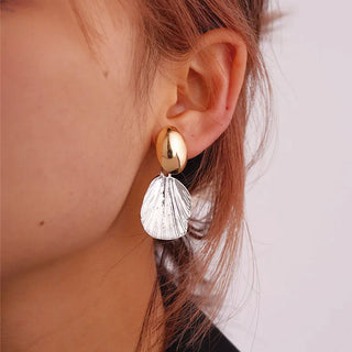 Aretes Shell Brillante
