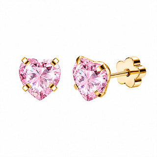 Aretes Lovely Pink Gold