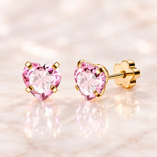 Aretes Lovely Pink Gold