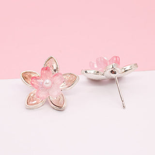 Aretes Flor De Loto Pink