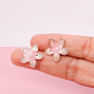 Aretes Flor De Loto Pink