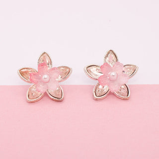 Aretes Flor De Loto Pink