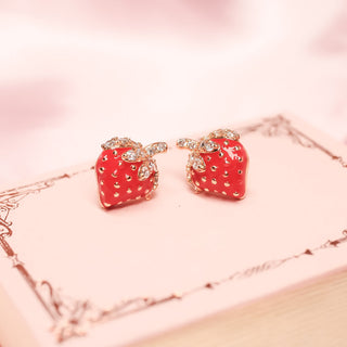 Aretes RoseGold Fresa