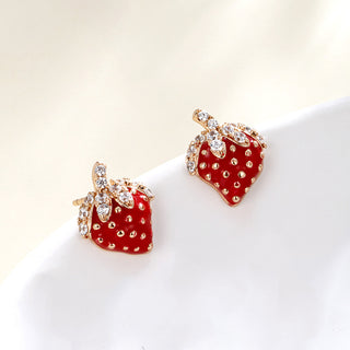 Aretes RoseGold Fresa