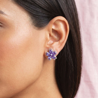 Aretes Purple Sakura