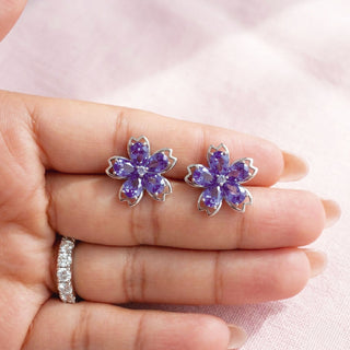 Aretes Purple Sakura