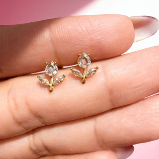 Aretes Mini Floral Tulip