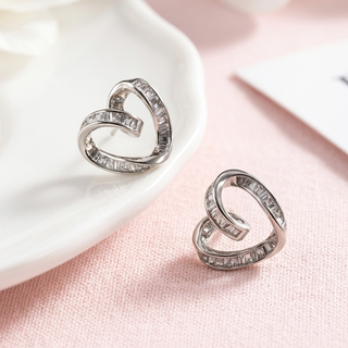 Aretes Silver Heart