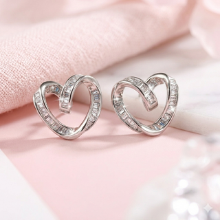 Aretes Silver Heart