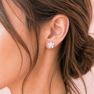 Aretes Flor de Cerezo Silver