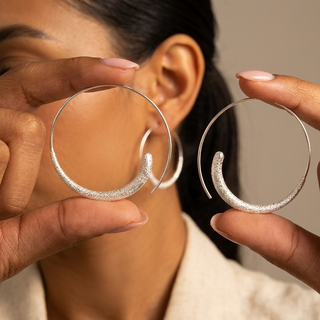 Arracadas Espiral Silver