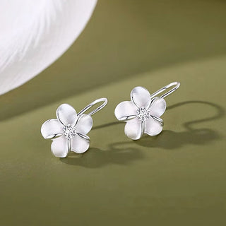 Arete Flor Silver