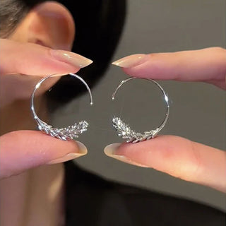 Aretes Plateados Oliva