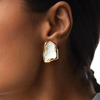 Aretes Ola de Mármol