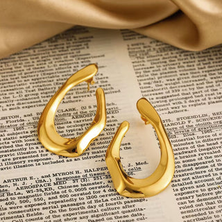 Aretes Infinity Gold Acero