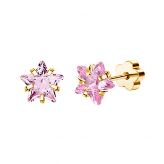 Aretes Pink Star