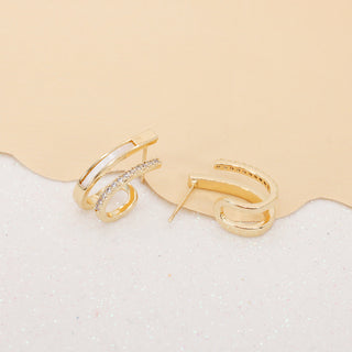 Aretes Halo Sparkle Doble