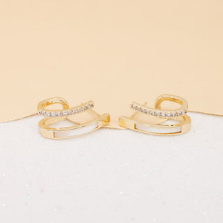 Aretes Halo Sparkle Doble