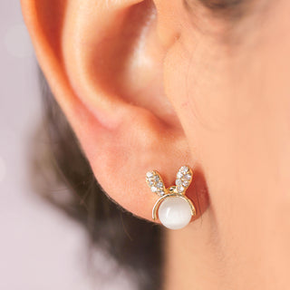 Aretes Conejito de Ópalo