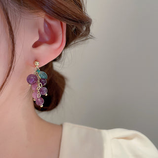 Aretes Uvas Colgantes