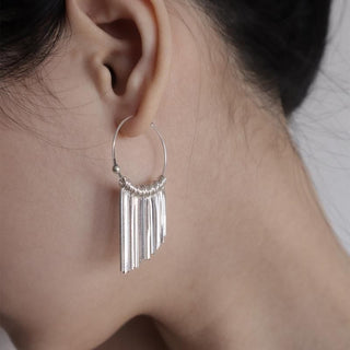 Aretes Silver Flow