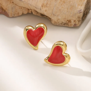 Aretes Red Heart