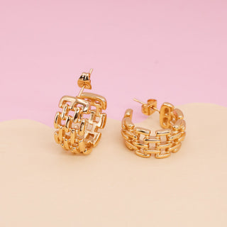 Arracadas Eslabones Gold