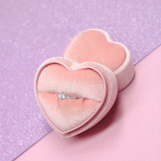 Cajita de Regalo Anillo Y Aretes Chicos Pink Heart